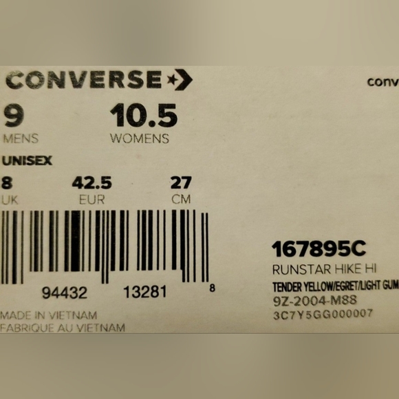 Converse  Run Star Hike Hi “Twisted Resort” Platform Unisex  /167895c - Picture 14 of 14